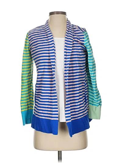 Pre-owned Lands' End Cardigan Sweater In Blue