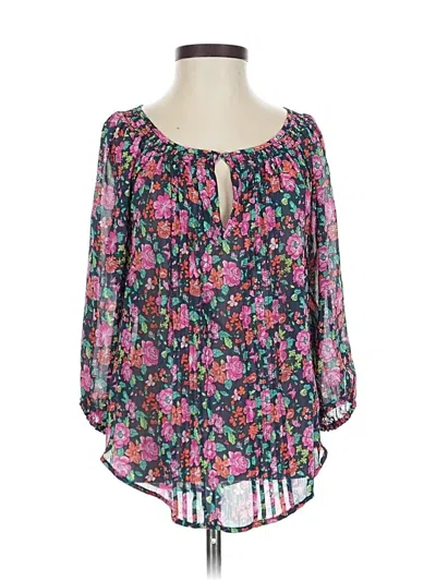 Pre-owned Abercrombie & Fitch 3/4 Sleeve Blouse In Pink