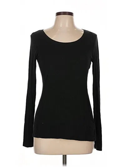 Pre-owned Maurices Long Sleeve T-shirt In Black