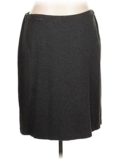 Pre-owned Cj Banks Casual Skirt In Gray