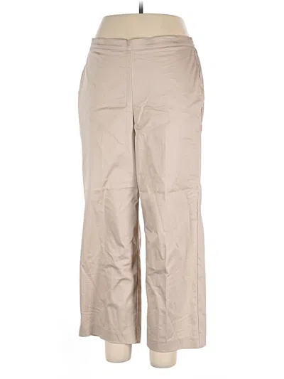 Pre-owned Alfred Dunner Casual Pants In Brown