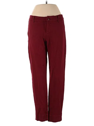 Pre-owned Cabi Casual Pants In Burgundy