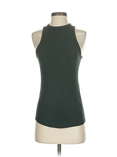 Pre-owned Lululemon Athletica Tank Top Green Halter Neckline Tops