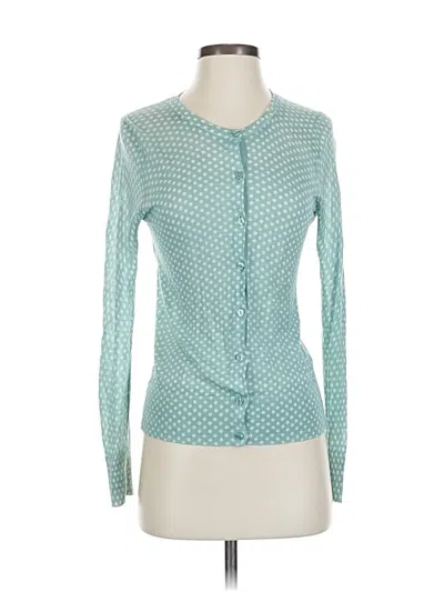 Pre-owned Ann Taylor Loft Cardigan Sweater In Blue