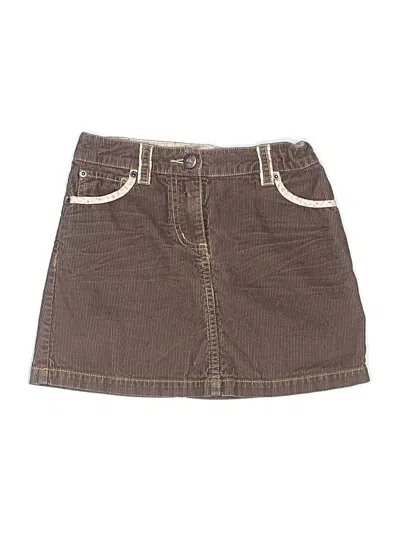 Pre-owned Mini Boden Kids' Skirt In Brown