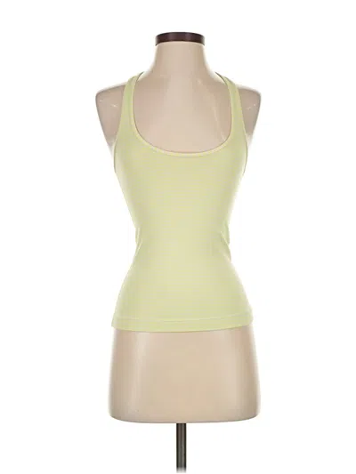 Pre-owned Lululemon Athletica Tank Top Green Halter Neckline Tops