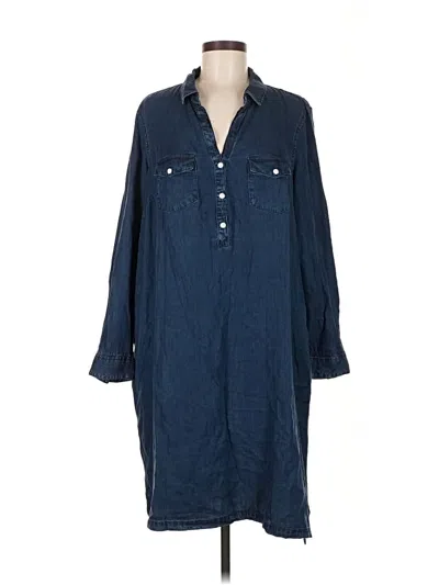 Pre-owned Violeta By Mango Casual Dress In Blue