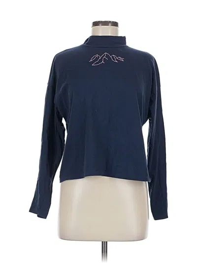 Pre-owned Everlane Long Sleeve Turtleneck In Blue