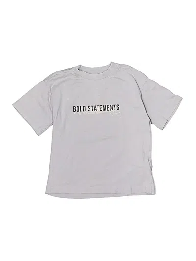 Pre-owned Zara Kids' Short Sleeve T-shirt In Silver