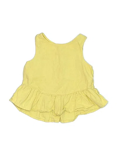 Pre-owned Zara Kids' Sleeveless Blouse In Yellow