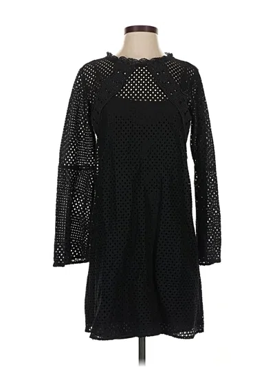 Pre-owned Ann Taylor Loft Cocktail Dress In Black
