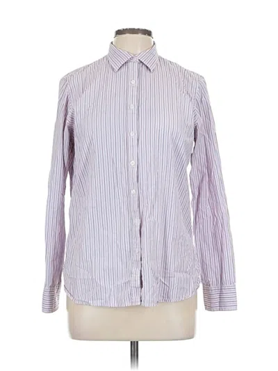 Pre-owned Gap Long Sleeve Button Down Shirt In Purple