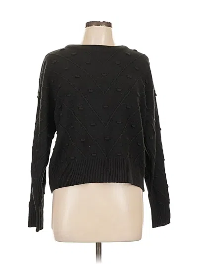 Pre-owned New York And Company Pullover Sweater In Black