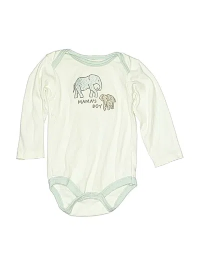 Pre-owned Kyle & Deena Babies' Long Sleeve Onesie In White