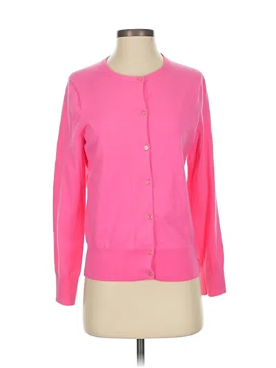 Pre-owned Lands' End Cardigan Sweater In Pink