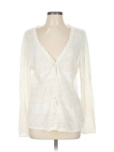 Pre-owned Frye Cardigan Sweater In White