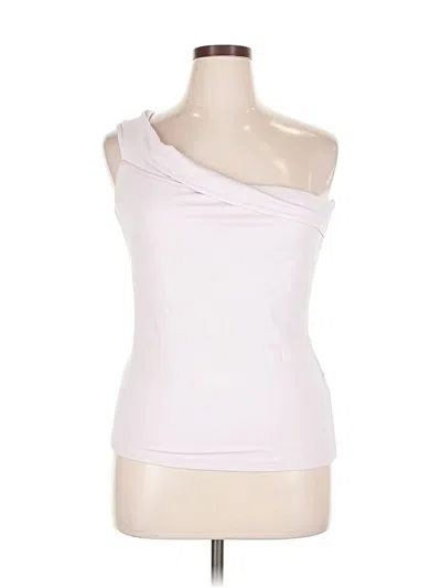 Pre-owned Abercrombie & Fitch Tank Top Pink One Shoulder Neckline Tops