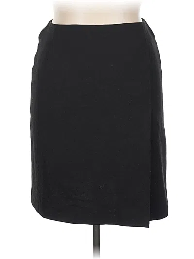 Pre-owned Polo Ralph Lauren Wool Skirt In Black