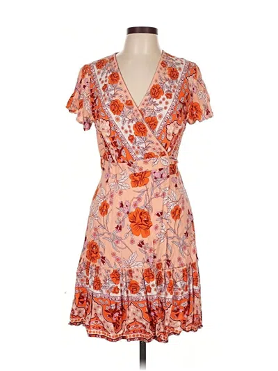 Pre-owned Zesica Casual Dress In Orange