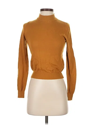 Pre-owned Forever 21 Turtleneck Sweater In Brown