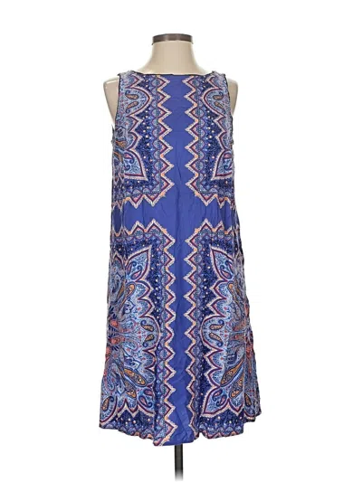 Pre-owned Jjill Casual Dress In Blue