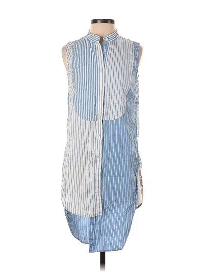 Pre-owned Monse Sleeveless Button Down Shirt In Blue