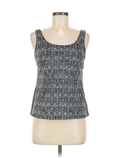 Pre-owned L.l.bean Tank Top Gray Square Neckline Tops