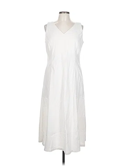 Pre-owned Tahari Casual Dress In White