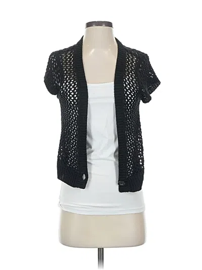 Pre-owned Tribal Cardigan Sweater In Black