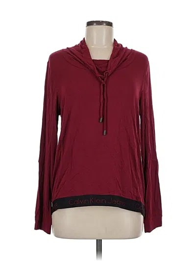 Pre-owned Calvin Klein Jeans Est.1978 Calvin Klein Jeans Pullover Sweater In Burgundy