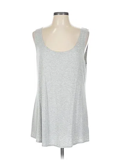 Pre-owned Logo By Lori Goldstein Sleeveless T-shirt In Silver
