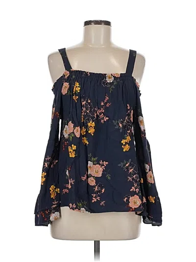 Pre-owned Sanctuary Sleeveless Blouse In Blue