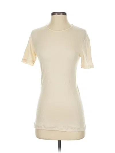 Pre-owned Giorgio Armani Short Sleeve Turtleneck In White