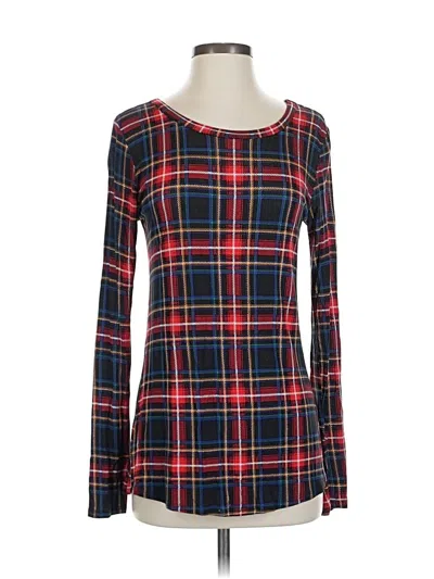 Pre-owned 24/7 Maurices Long Sleeve T-shirt In Red