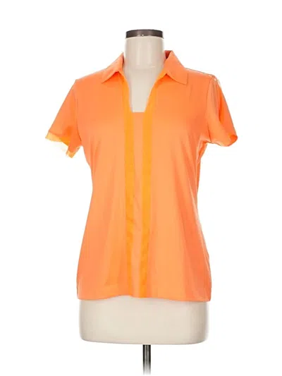 Pre-owned Ep Pro Short Sleeve Blouse In Orange