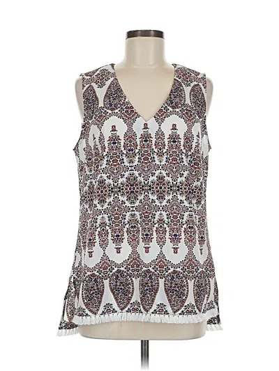 Pre-owned Banana Republic Factory Store Sleeveless Blouse In Silver