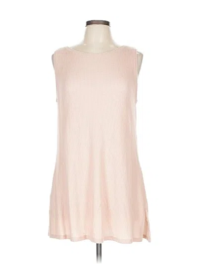 Pre-owned Zenergy By Chico's Sleeveless Top Pink Boatneck Tops