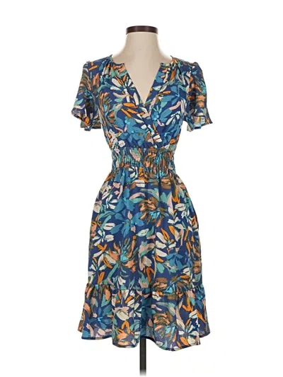 Pre-owned Monteau Casual Dress In Blue