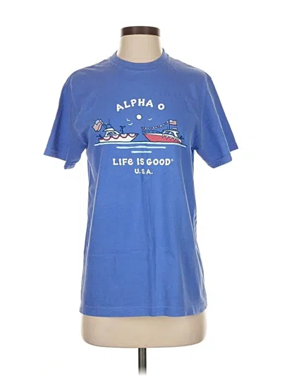 Pre-owned Comfort Colors Short Sleeve T-shirt In Blue
