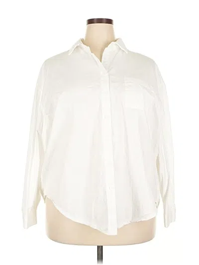 Pre-owned In'voland Long Sleeve Button Down Shirt In White