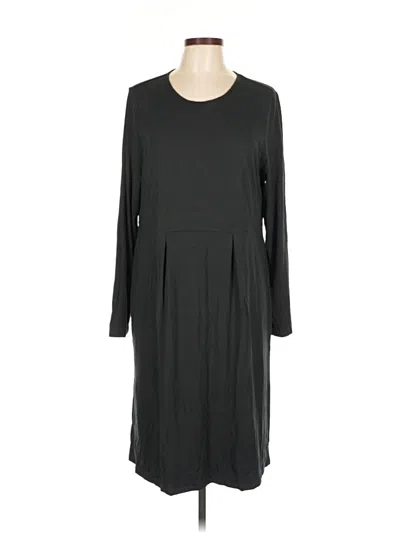 Pre-owned Jjill Casual Dress In Black
