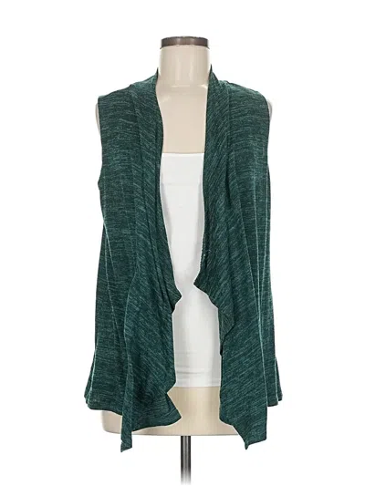 Pre-owned Logo By Lori Goldstein Cardigan Sweater In Blue