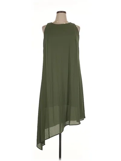 Pre-owned Karen Kane Casual Dress In Green