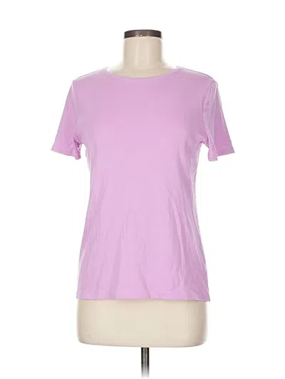Pre-owned Talbots Short Sleeve T-shirt In Purple
