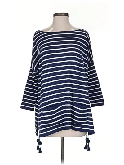 Pre-owned Lilly Pulitzer 3/4 Sleeve T-shirt In Blue