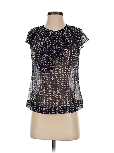 Pre-owned Ann Taylor Sleeveless Blouse In Black