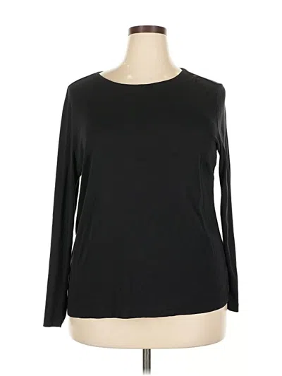 Pre-owned Talbots 3/4 Sleeve T-shirt In Black