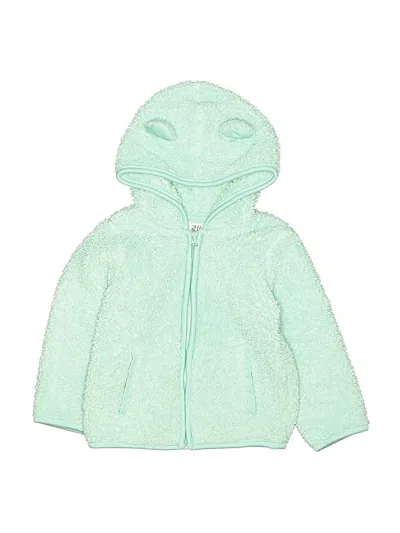 Pre-owned Wonder Nation Kids' Zip Up Hoodie In Green