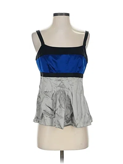 Ann Taylor Sleeveless Blouse In Blue