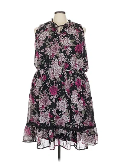 Pre-owned Lane Bryant Casual Dress In Purple